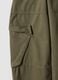 Girls&rsquo; green pure cotton straight-fit cargo trousers_1
