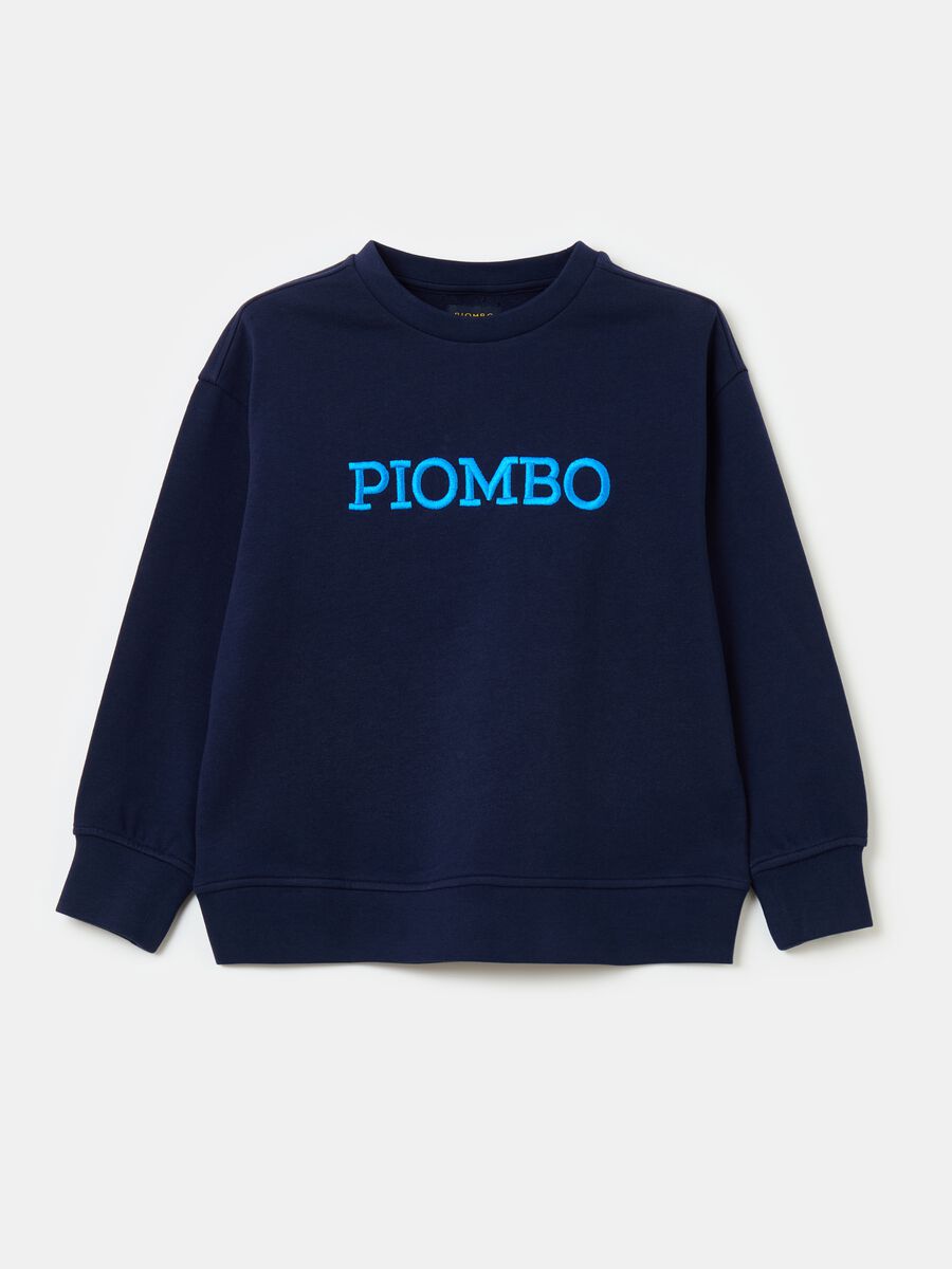 French Terry sweatshirt with print and embroidery_2