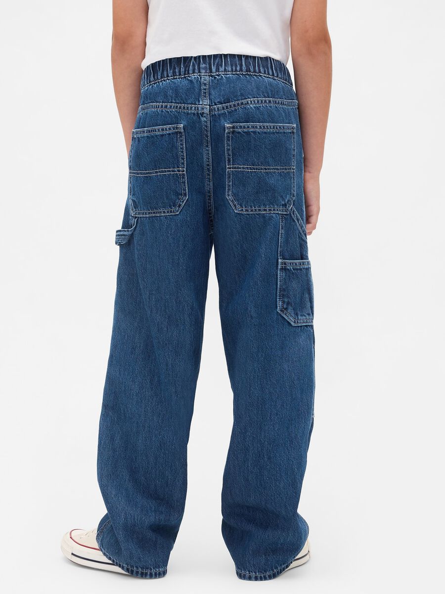 Pantaloni baggy in denim per ragazzo_2