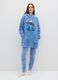 Blue Hooded Robe with Disney Print_1