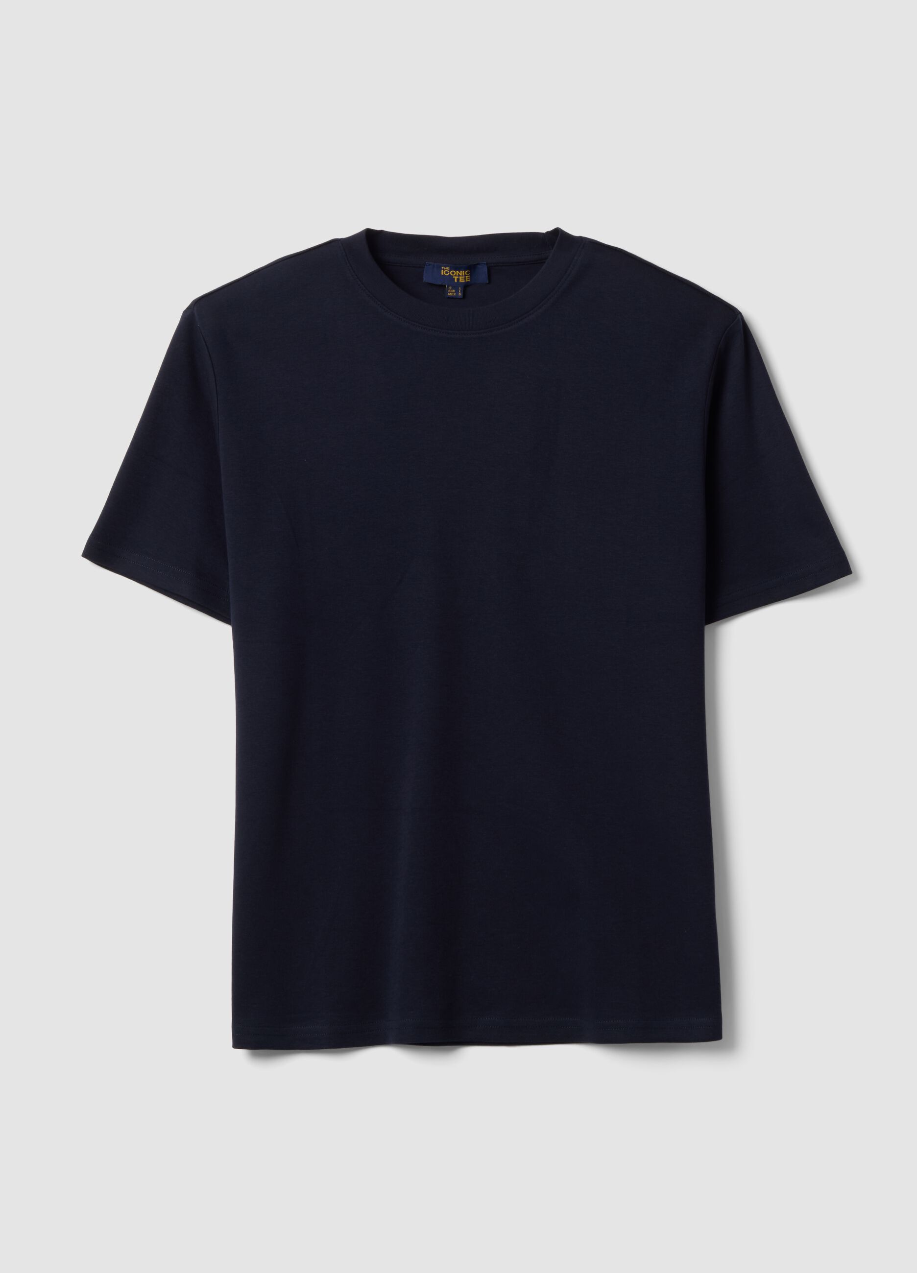 The Iconic Tee blue pure cotton short-sleeve relaxed fit T-shirt
