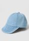 Children's pure cotton denim blue cap with boat embroidery_1