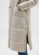 Piumino lungo The Iconic Puffer beige chiaro con cappuccio_3
