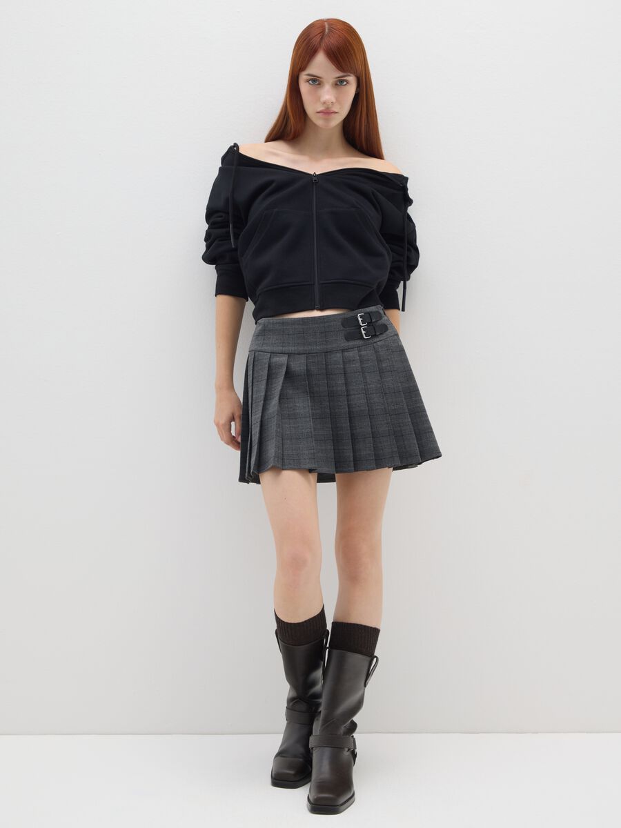 Oversized Black Cotton Blend Sweatshirt_2