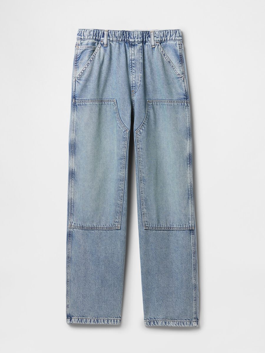 Gap baggy blue jeans in cotton and Lyocell_4
