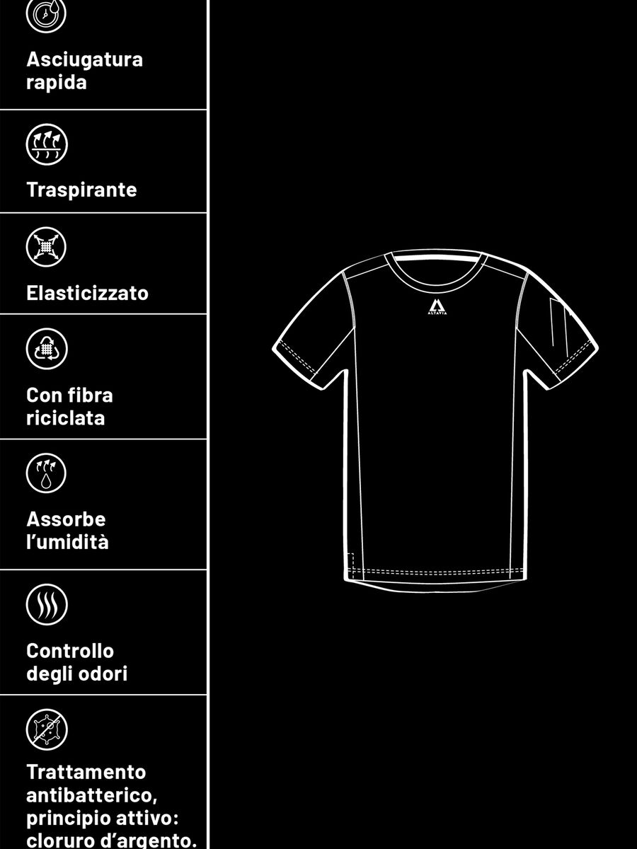T-shirt in tessuto tecnico con stampa Altavia_3