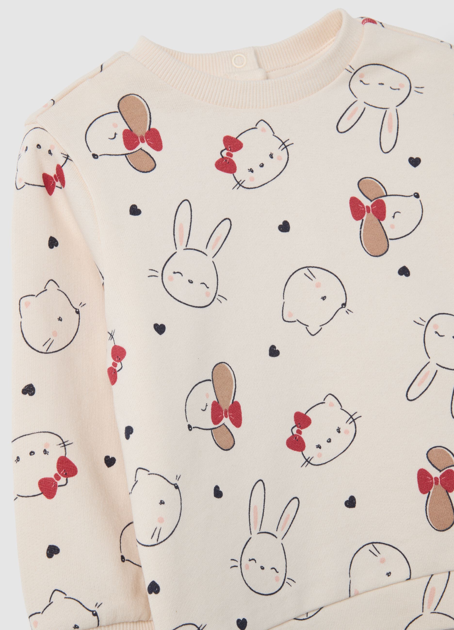 Completo da neonata in puro cotone multicolor regular fit