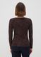 Brown stretch viscose animal-print slim-fit T-shirt_3