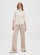 White Regular Fit Turtleneck Sweater_1