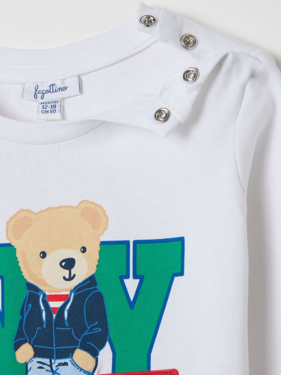 Long-sleeved T-shirt with "Part of a great Team" print_2