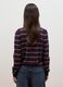 Maglia multicolor in pura lana con colletto polo fitted_3