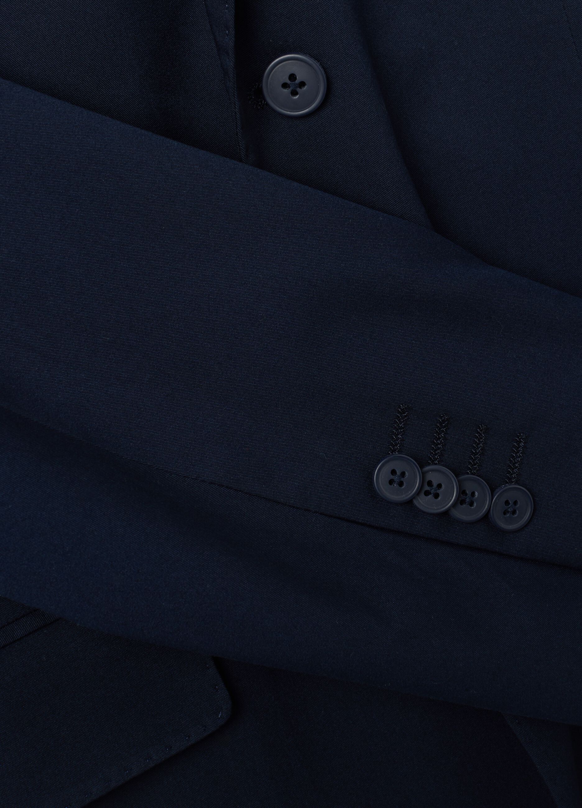 Regular Fit Blue Mixed Jacket