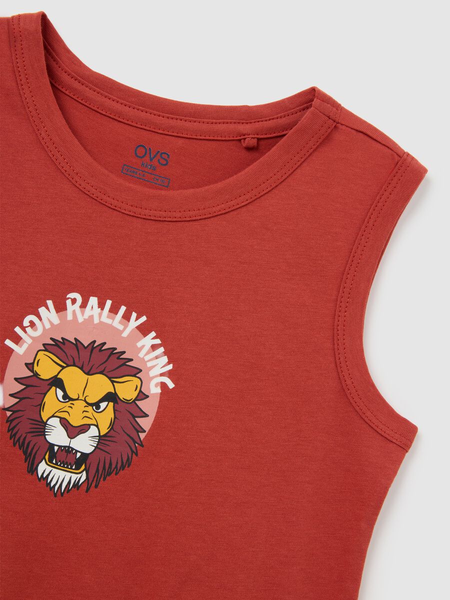 Children's multicolour regular fit cotton vests with prints_3
