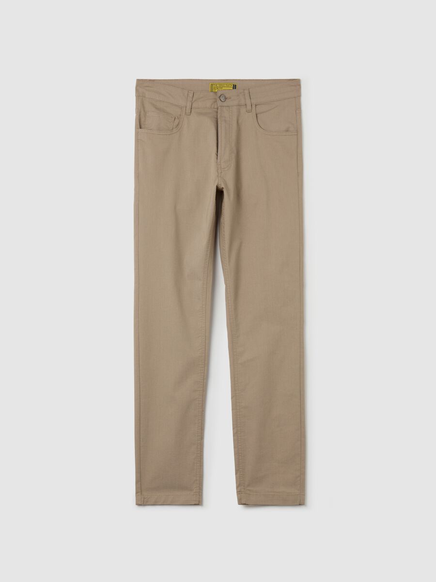 Stretch slim-fit trousers with five pockets_4