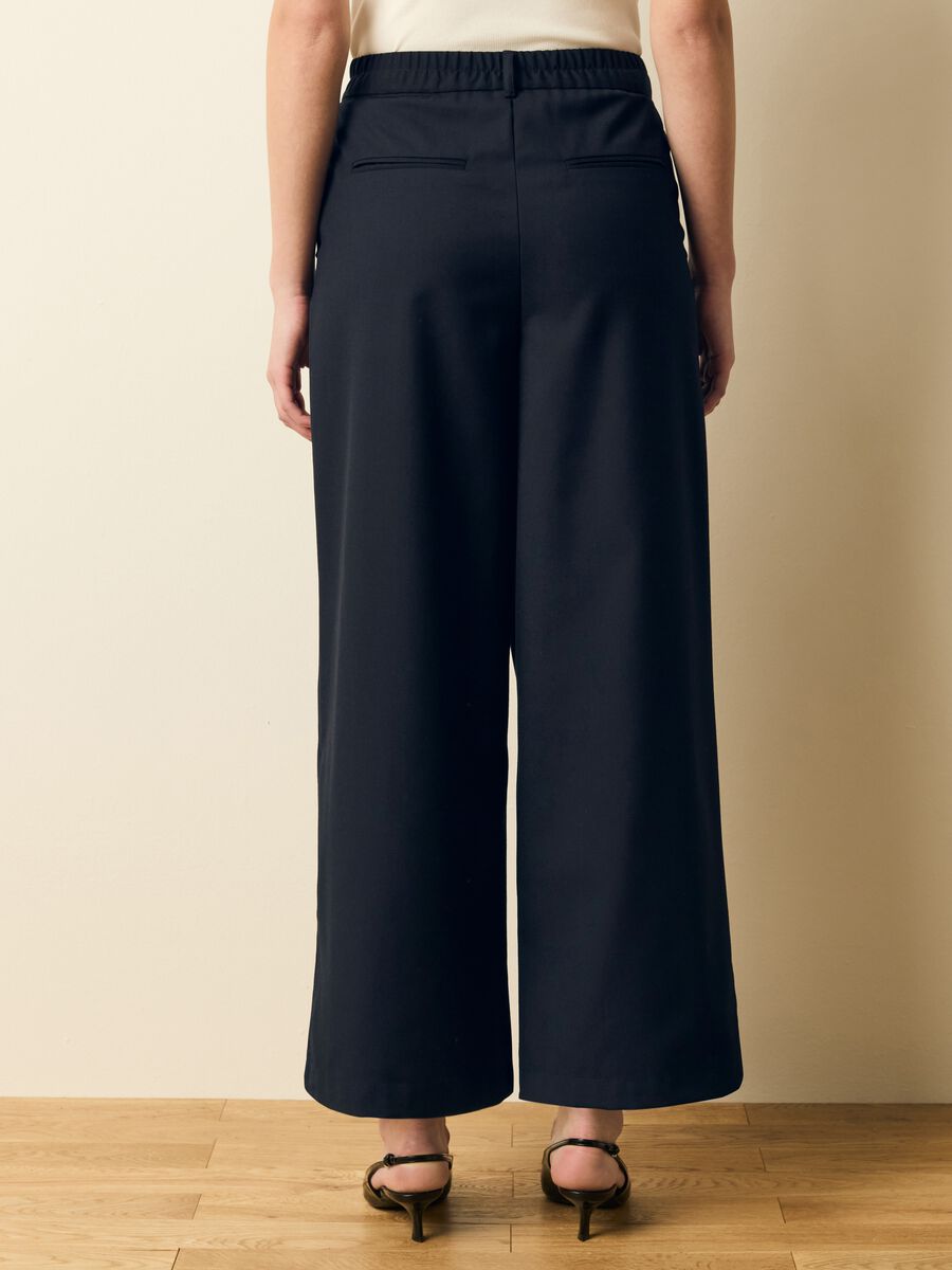 Wide-leg cropped trousers with darts_3