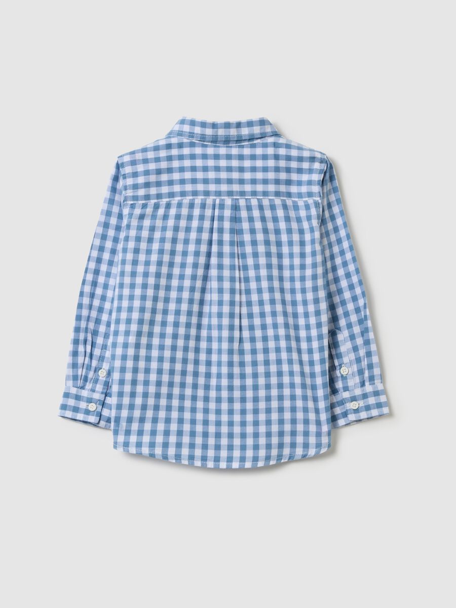 Check pattern cotton shirt_1