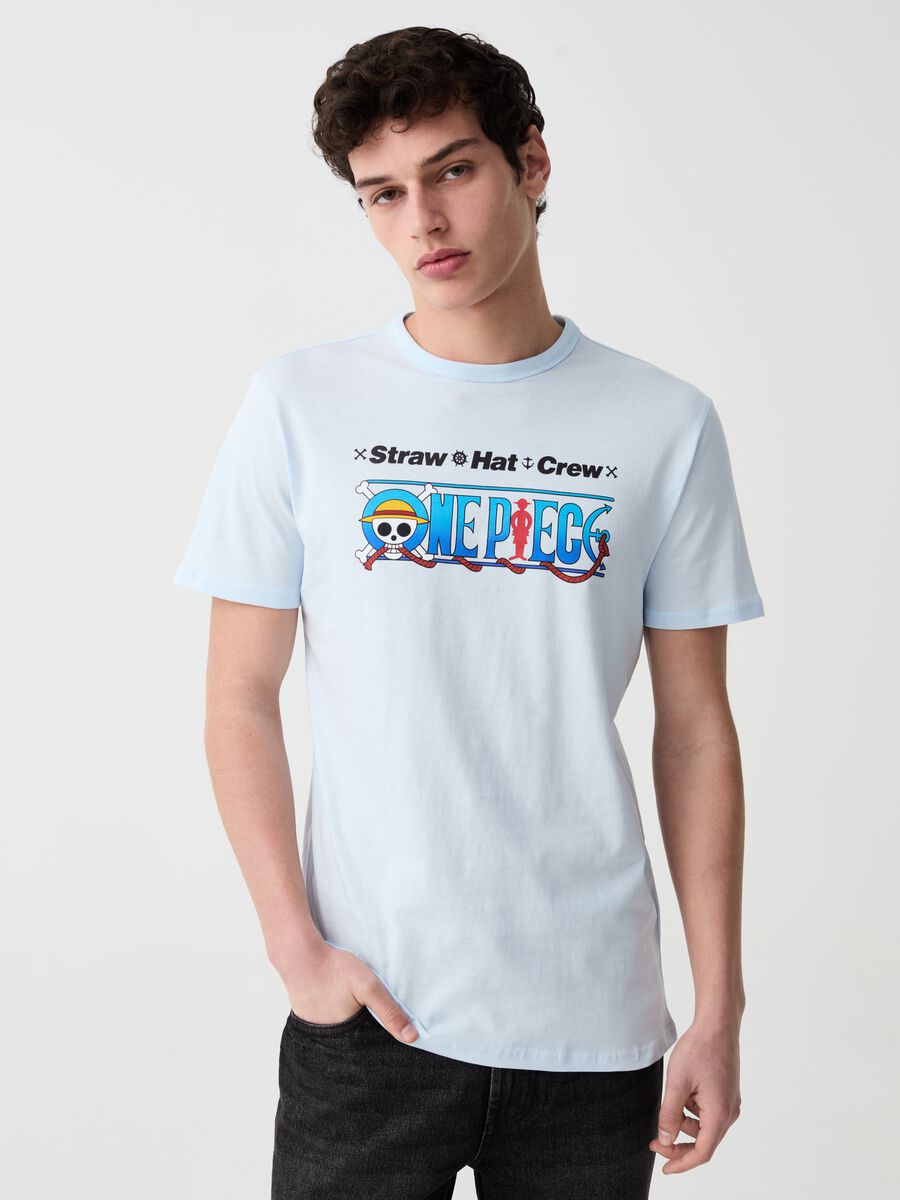 T-shirt con stampa personaggi One Piece_0