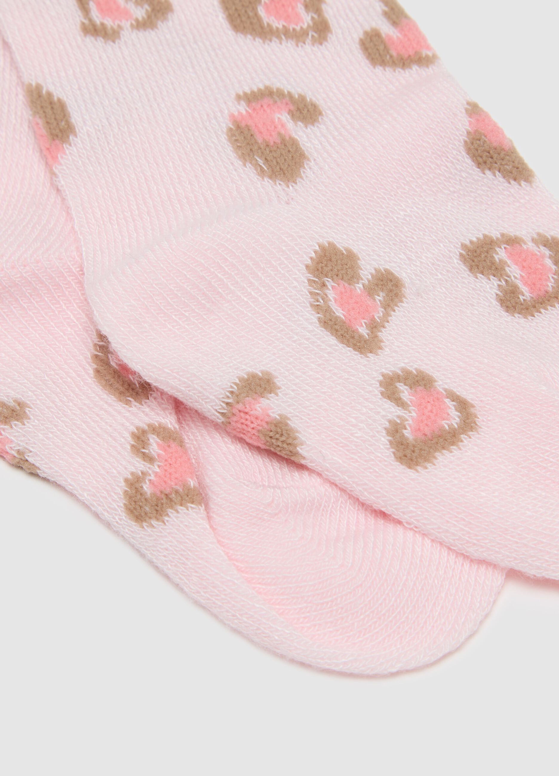 Girls' Long Pink Socks