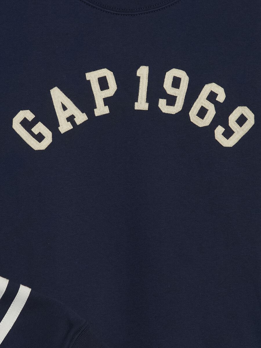 Felpa in French Terry con patch logo_2