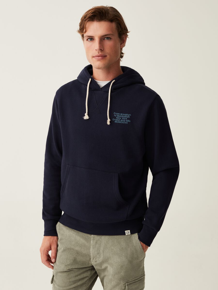 Sweatshirt with V detail and print_0