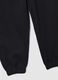 Girls' black pure cotton joggers regular fit_3