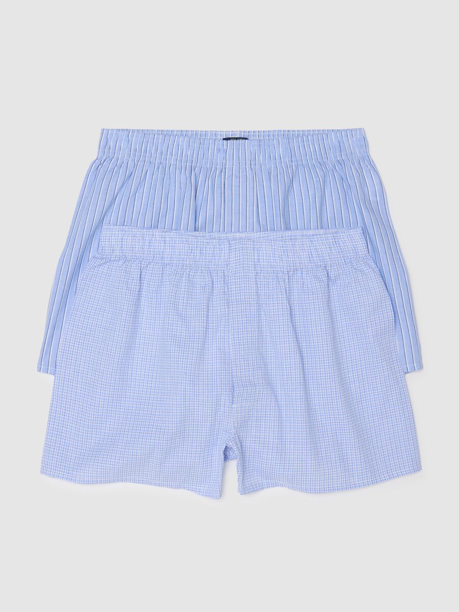 Bipack di boxer da uomo in puro cotone multicolor regular fit_4