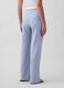 Pantaloni a palazzo in misto lino_2