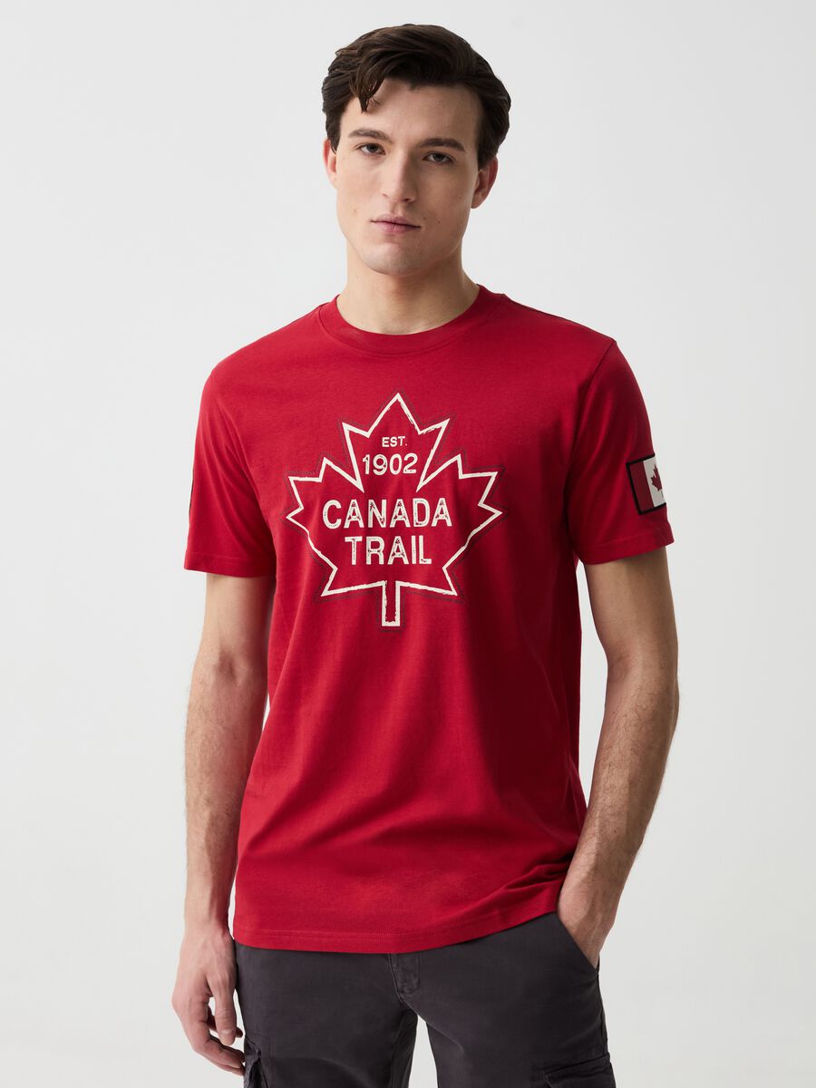 Canada Trail T-shirt with contrasting stitching_0