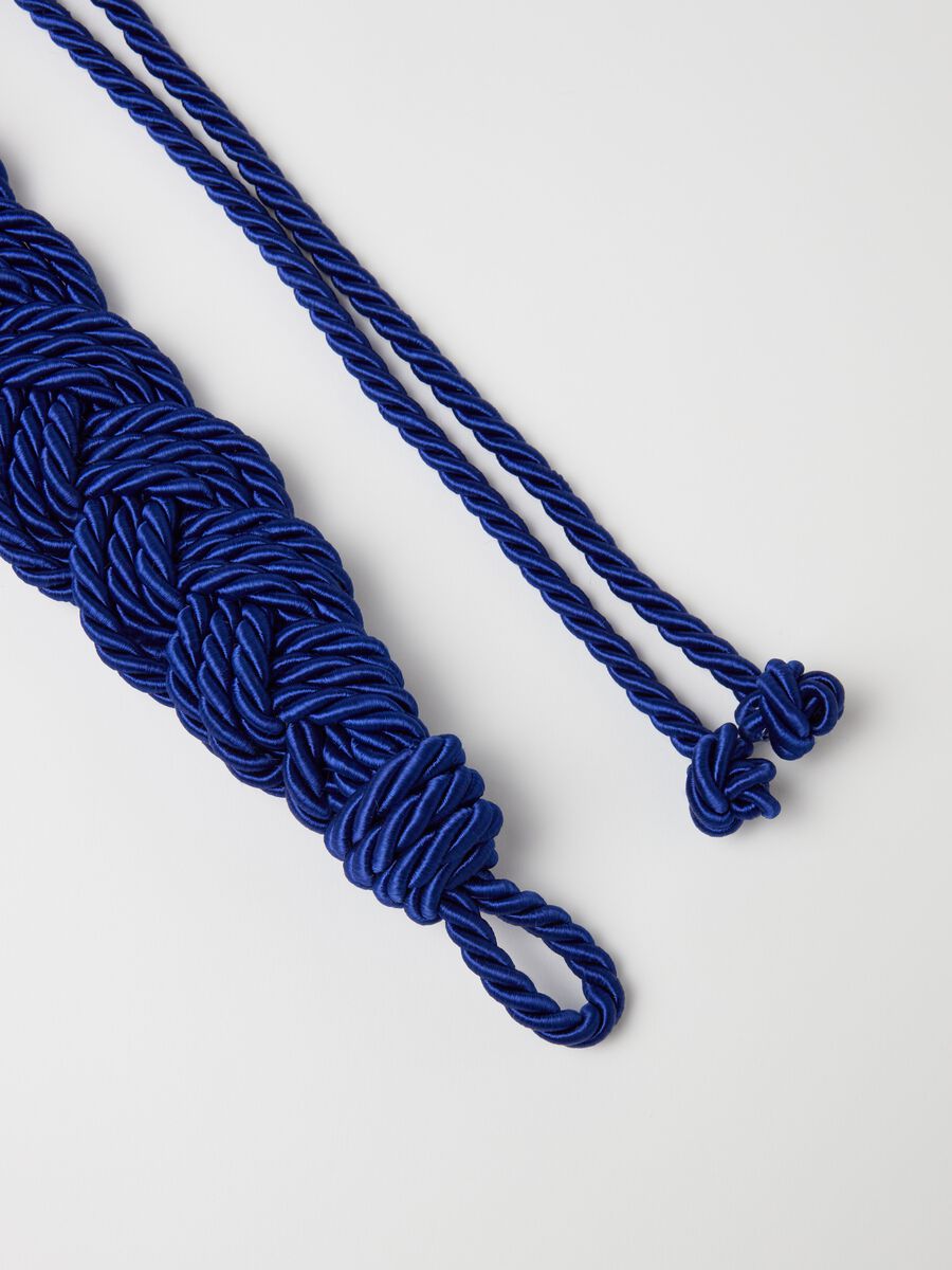 Cord belt with braiding_2