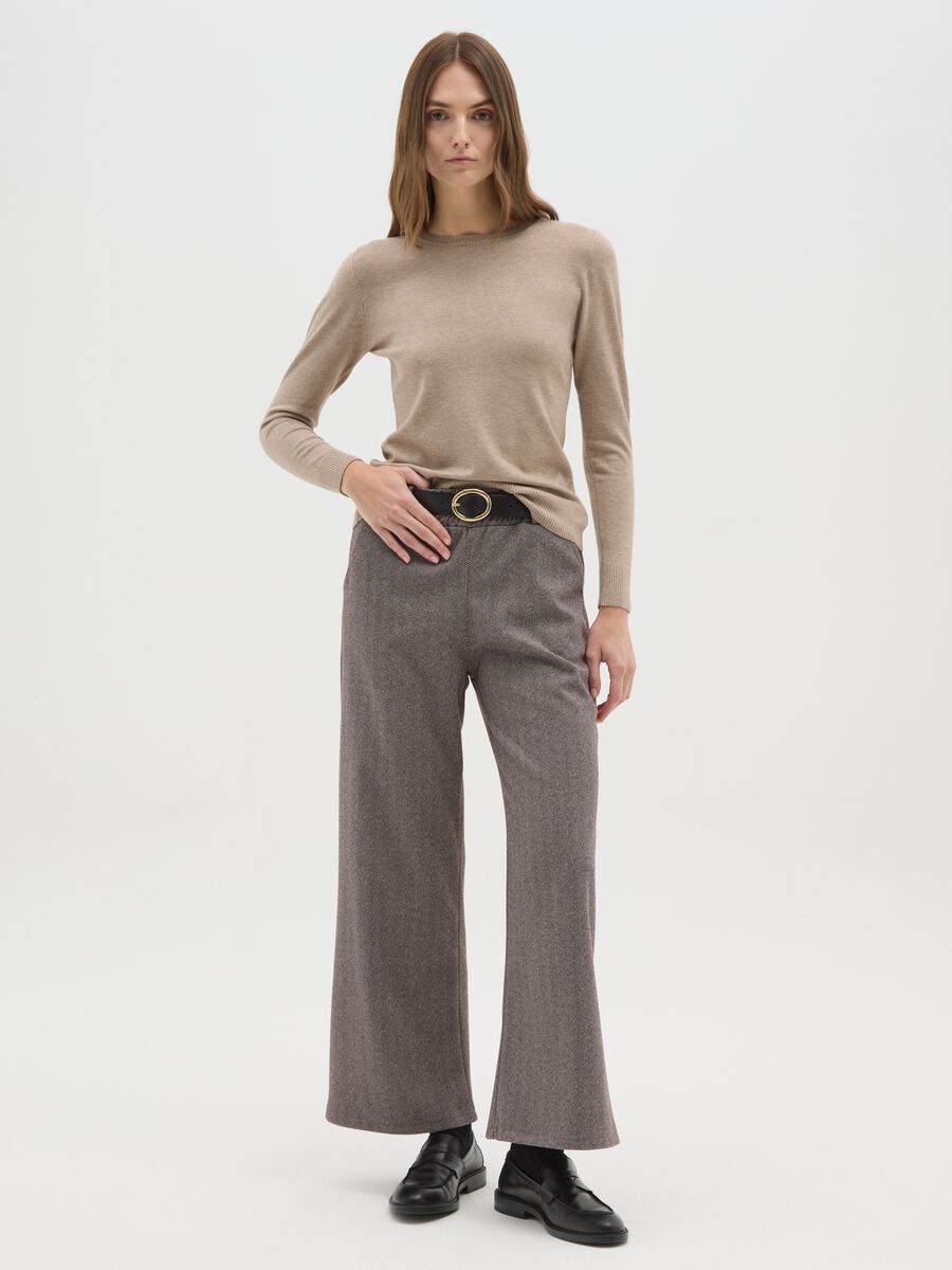 Pantaloni marroni regular fit_0