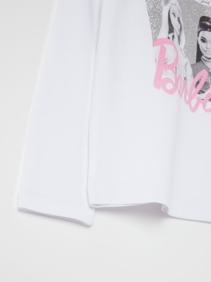 Long-sleeved T-shirt with Barbie print_3