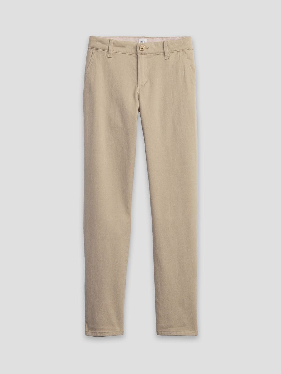 Pantaloni chino in cotone stretch_0