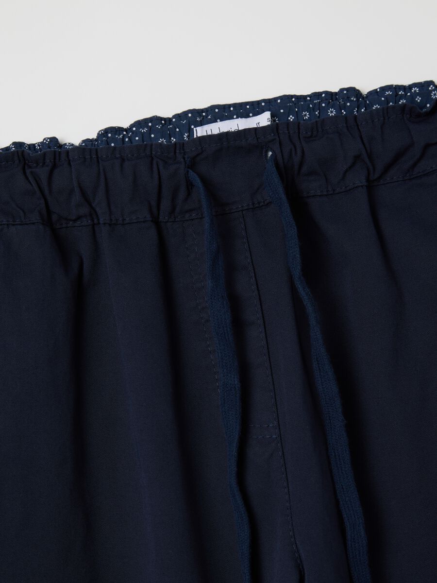 Blue trousers in stretch cotton_5