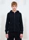 Black Ribbed Knit Hoodie_3