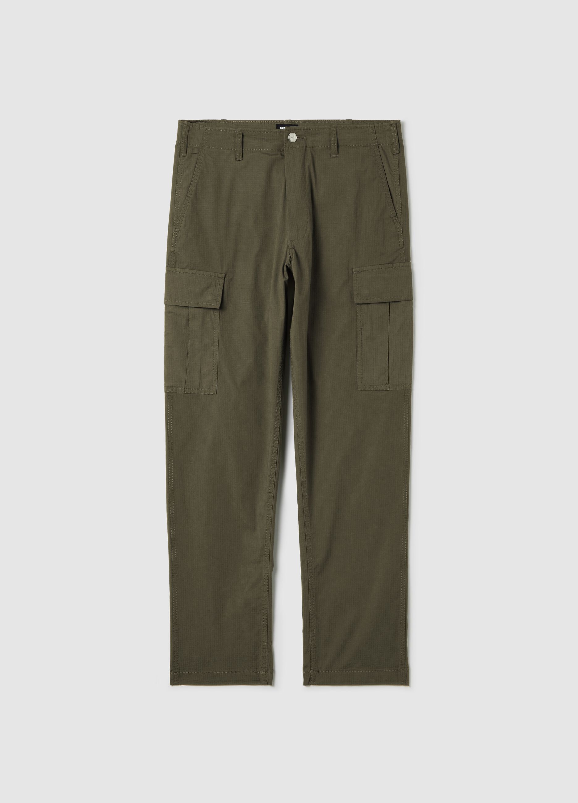Pantaloni cargo ripstop con coulisse