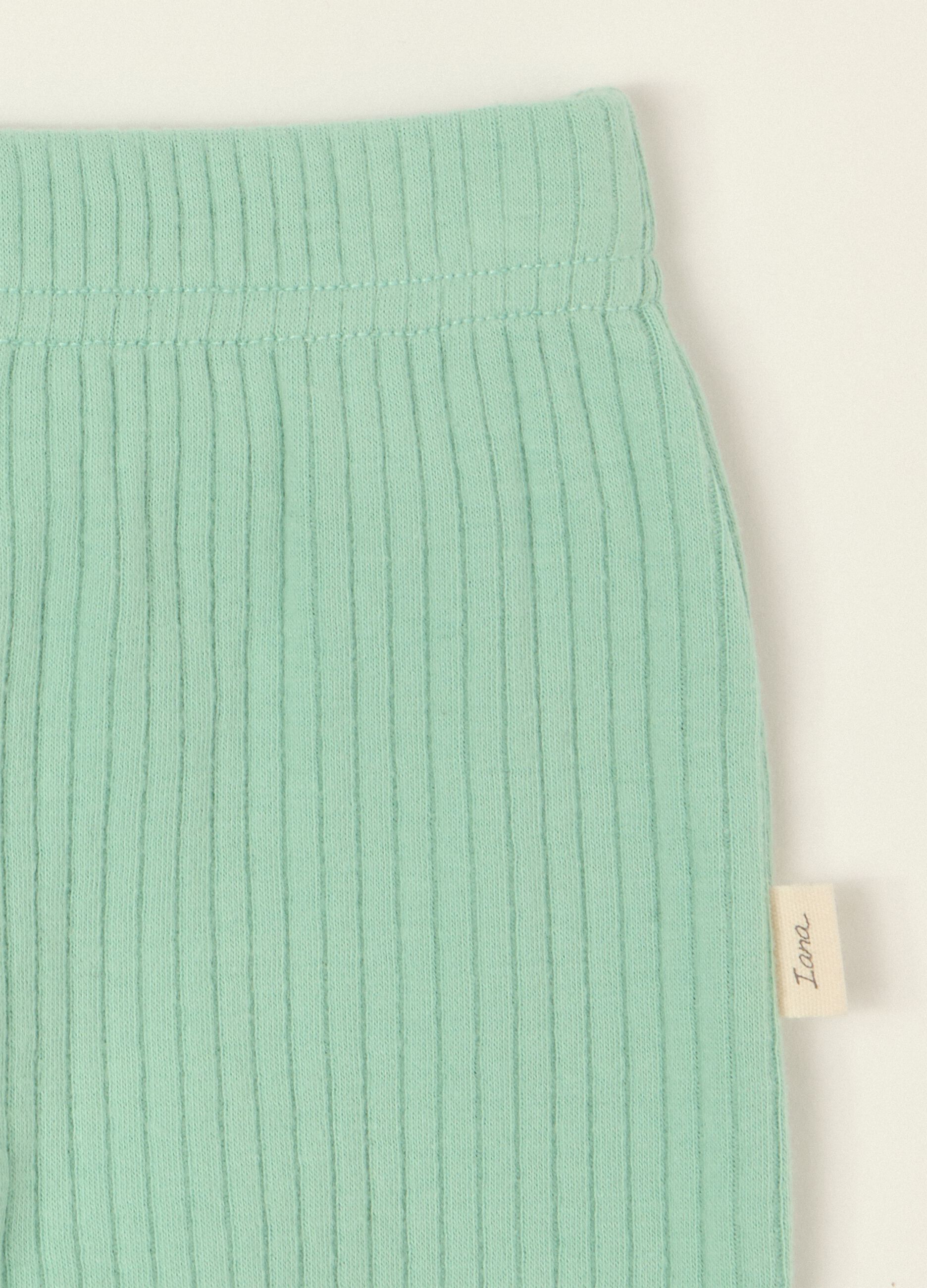 Multicolour baby set with teddy bear in stretch cotton