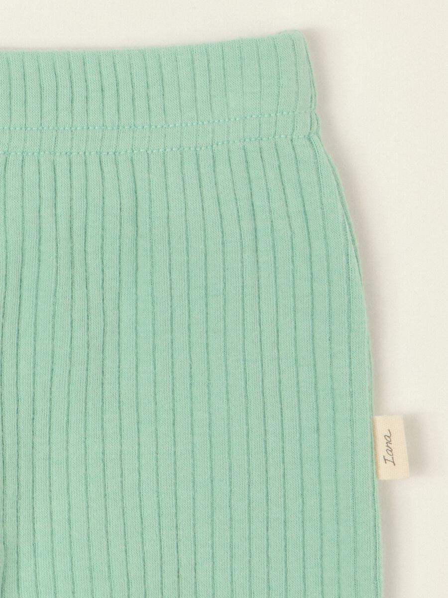 Multicolour baby set with teddy bear in stretch cotton_2