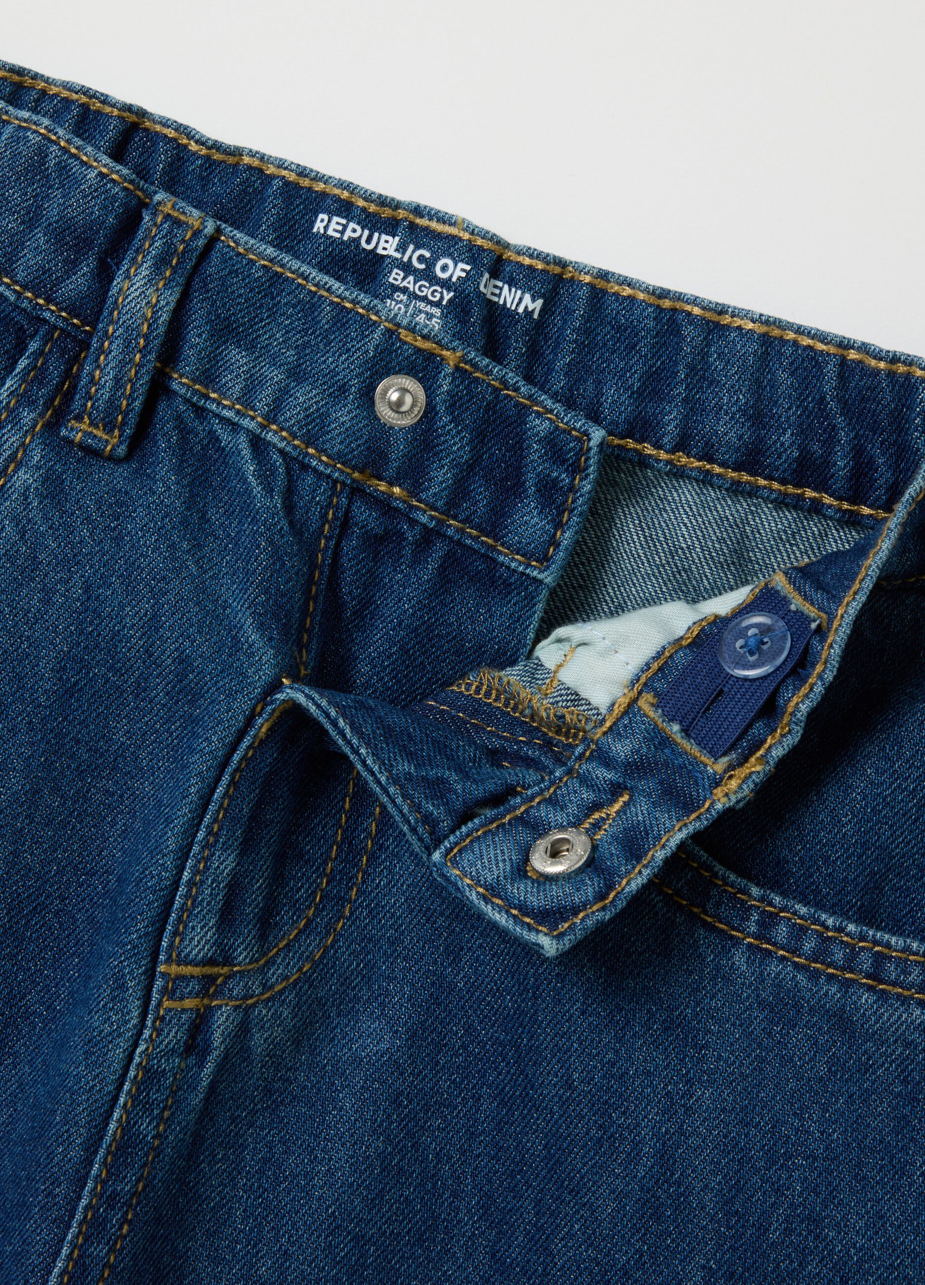 Children's Baggy Blue Denim Jeans