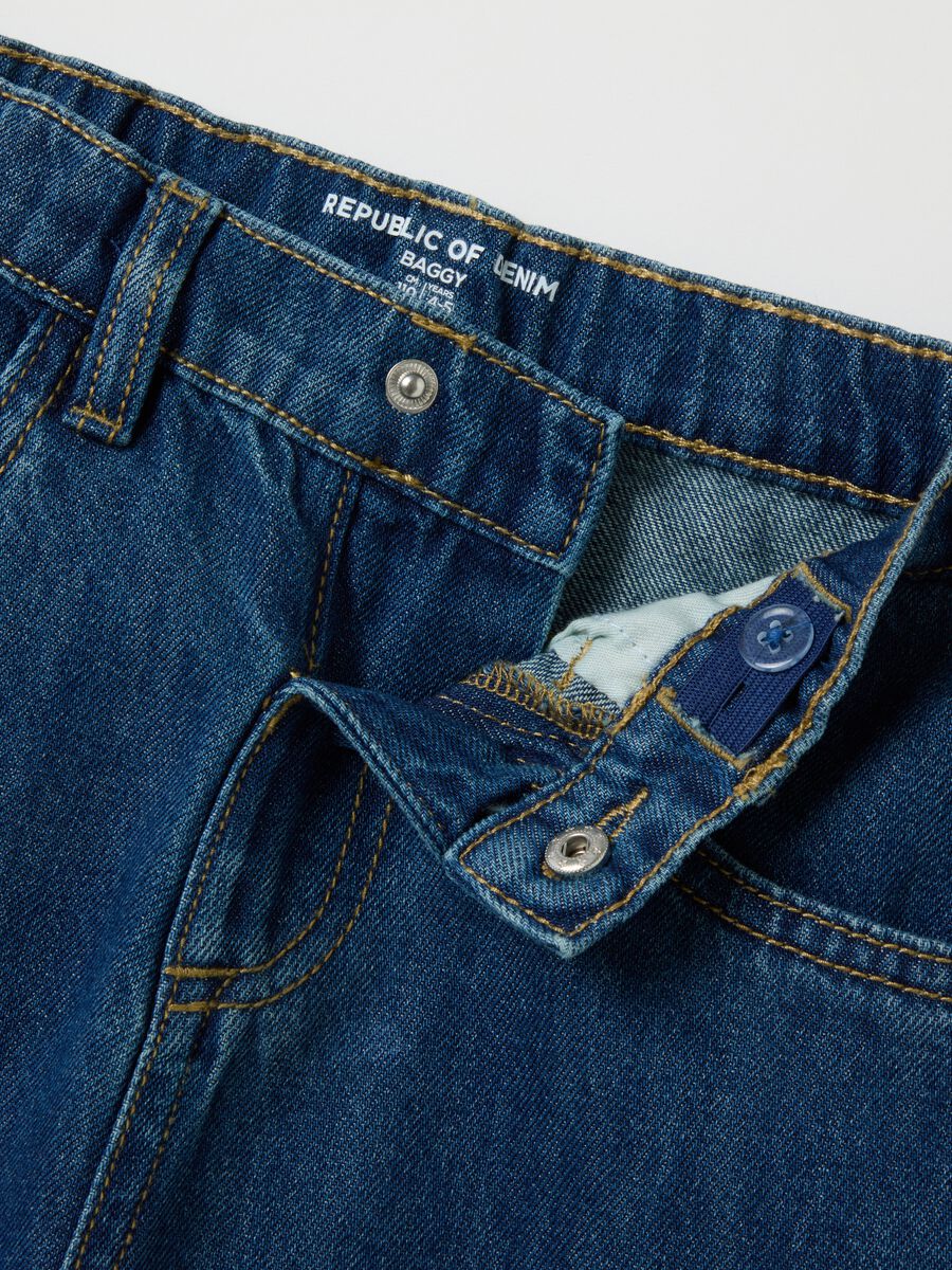 Children's Baggy Blue Denim Jeans_2