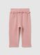 Girls' pink stretch cotton baggy trousers_1