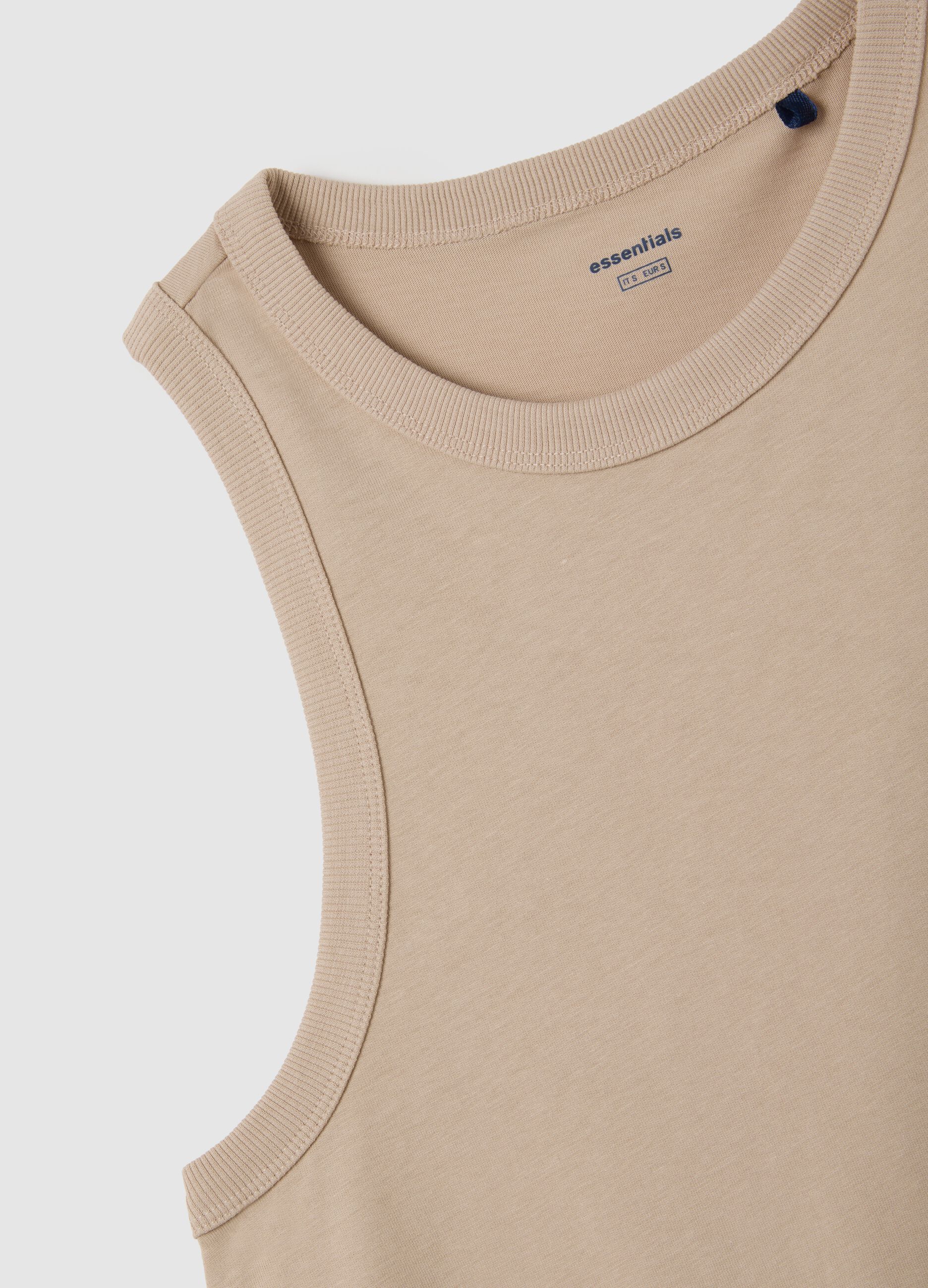 Abito da donna in puro cotone beige