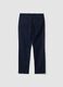 Blue slim-fit chino trousers in lyocell and stretch cotton_2