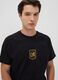 Black pure cotton T-shirt with Los Angeles FC print_0