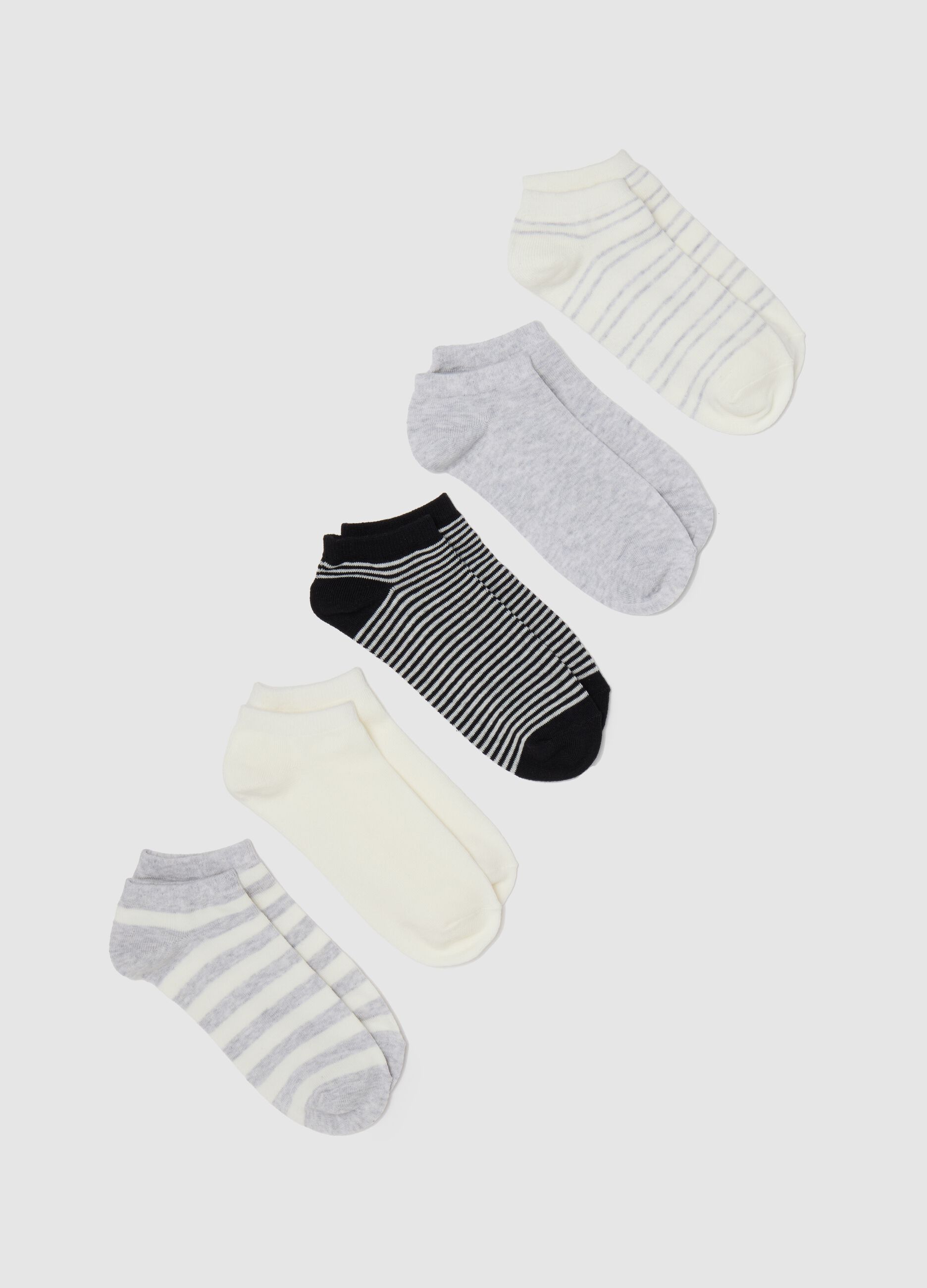 Multicolour Striped Stretch Cotton Socks