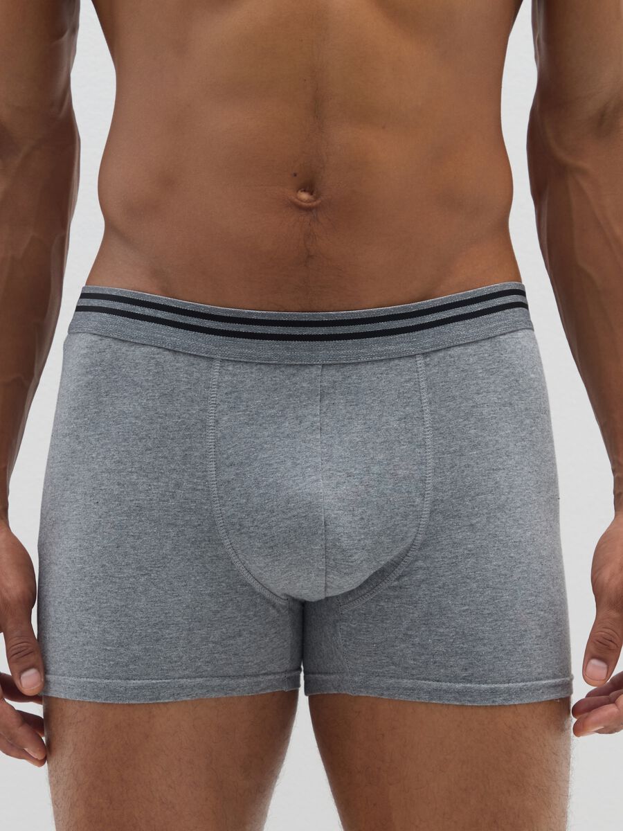 Three-pack of stretch cotton grey boxers_1