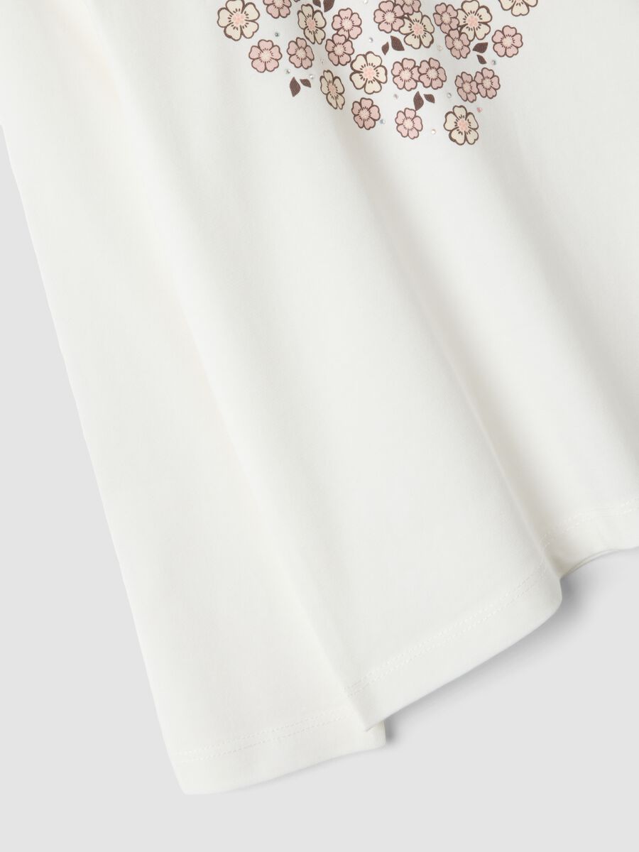 T-shirt bianca in puro cotone organico con girocollo_3