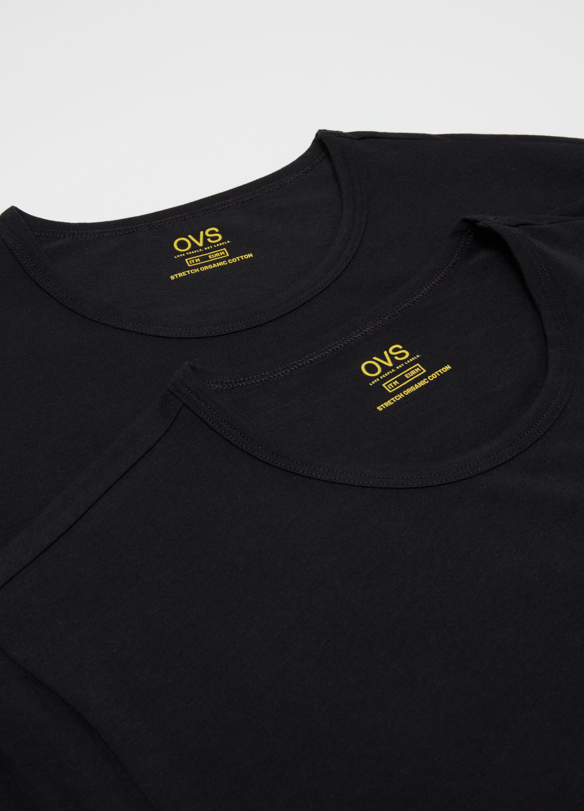 Two-pack organic cotton undershirts