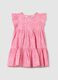 Girls&rsquo; pink dress in cotton blend with regular fit_0