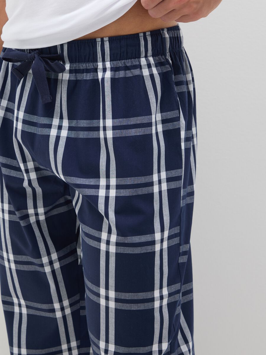 Multicolour Regular Fit Pure Cotton Pyjama Trousers_3