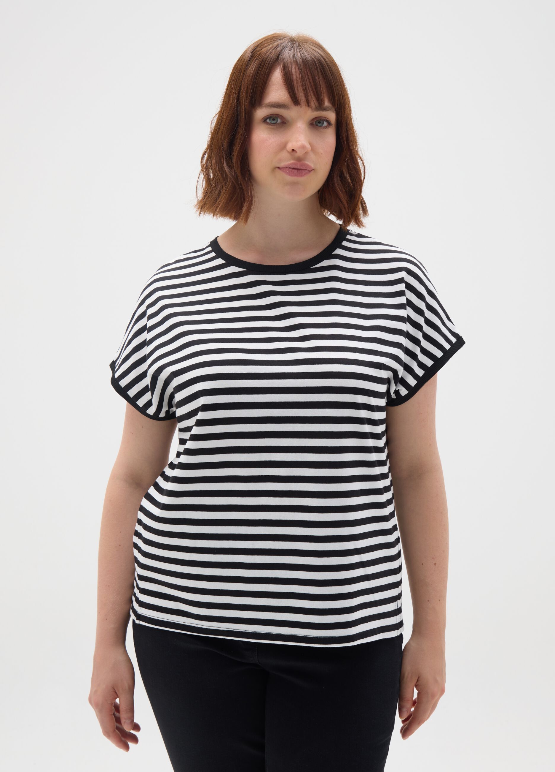 Multicolour regular fit pure cotton T-shirt